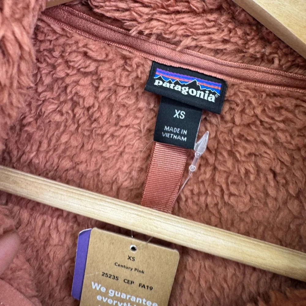 Patagonia Los Gatos 1/4 Zip Fleece XS Century Pink Fuzzy Gorpcore Pullover‎